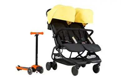 nano duo™ the Perfect Urban Double Pram for the City | Mountain Buggy®